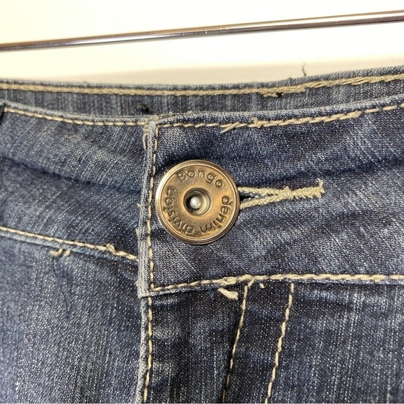 VINTAGE Bongo Jeans Womens Size 7 Blue Low Rise Button Zip Flared Denim Y2K - Picture 6 of 10